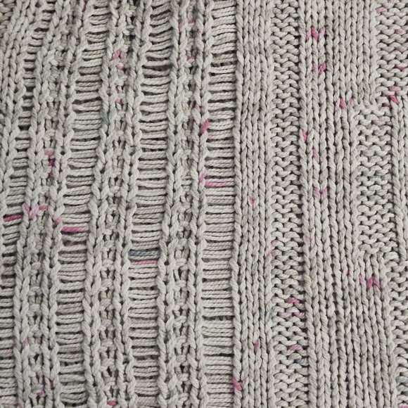 NWT Free People White Cable Knit Oversized Sweater sz XS - Picture 10 of 14